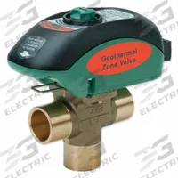 Motorized Zone Valve: 8.9 Cv Flow Rate, 3-Way, 1 in Female Sweat, Non-Spring Return, NC, Electric (MPN V100C3G1ZA024Q4A2). Key specifications — Actuator Voltage: 24V AC; Manufacturer Part Number: V100C3G1ZA024Q4A2; Brand: TACO.