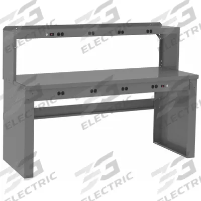TENNSCO Workbench: Fixed Ht, Steel, 72 in x 30 in, 1,800 lb Overall Load Capacity - Workbenches with Risers