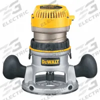 DEWALT Router: Mid-Size, Fixed Base, 1.75 hp, Fixed Speed, 24,500 RPM, 1/4 in_1/2 in Collet, 120V AC (MPN DW616). Key specifications — attr326433: Instant Start; attr241172: Router; attr217717: 120V AC; attr217680: DEWALT.