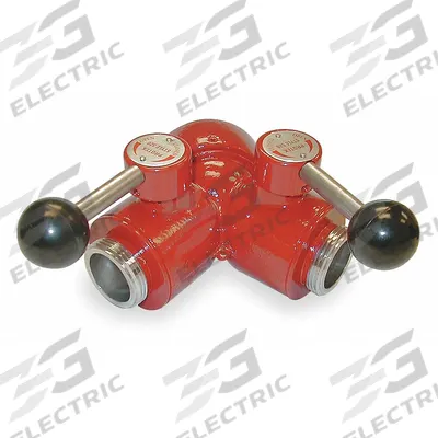 MOON AMERICAN Fire Hose Ball Valve: NH x NPSH, Brass, Wye Valve Body, Female x Male - Fire Hydrant & Standpipe Ball Valve Adapters