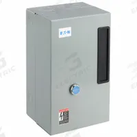 EATON IEC Magnetic Motor Starter: Non-Reversing, 3 Poles, Electronic Protection, 9 A, 120V AC (MPN ECX09C1AAA-R63/C). Key specifications — Brand: EATON; Pilot Lights Included: None; Auxiliary Contacts Included: 1NO/1NC.