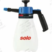 SOLO Handheld Sprayer: Spot, 2 7/8 gal Tank, Poly Tank, 30 ft Max Spray Distance, 45 psi, Adj Nozzle (MPN 303-B). Key specifications — Brand: SOLO; Chemical Compatibility: Alkalis; Tank Material: Poly.