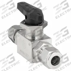 HAM-LET Manual Two-Way Ball Valve: 3/8 in, 316 Stainless Steel, Straight, Sweat x Sweat, Three-Piece (MPN H-6800-SS-L-3/8-ICSS). Key specifications — Brand: HAM-LET; Handle: Wedge.