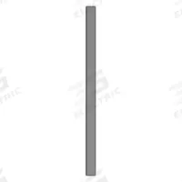 ASI GLOBAL Partition Column: Steel, Smooth Semi Gloss, Charcoal, 82 in Ht, 5 in Wd, 1 1/4 in Thick (MPN 40-91370503-23). Key specifications — Inner Core Type: Honeycomb; Brand: ASI GLOBAL PARTITIONS; Color: Charcoal; Finish/Texture: Smooth Semi Gloss.