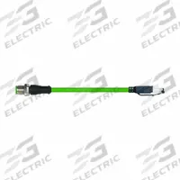 MURRELEKTRONIK Cordset: Cat5, M12 Male Straight x RJ45 Male Straight, 3 m Lg, PUR, Green, D Coding (MPN 7000-44711-7960300). Key specifications — Brand: MURRELEKTRONIK; Cable Jacket Color: Green; End 1 Coding: D; IP Rating: IP67; Performance Category: Cat5.