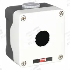 DAYTON Push Button Enclosure: 22mm, 1 Holes, Aluminum, NEMA 4/4X (MPN 32W278). Key specifications — Brand: DAYTON; Environments & Applications: Washdown-Corrosion-Resistant.