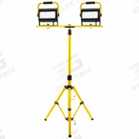 SOUTHWIRE Dual Head Corded Work Light: 10,000 lm Max Brightness, LED, 1, 1 Brightness Levels, IP65 (MPN 411350). Key specifications — Frame Color: Black/Yellow; Lighting Technology: LED; Operating Voltage: 120V AC; Brand: SOUTHWIRE; No. of Brightness Levels: 1.