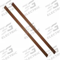 MIRREDGE Strips: 1 1/2 in Overall Ht, 59 1/2 in Overall Wd, 1/4 in Overall Dp, 2 PK (MPN 55260). Key specifications — Brand: MIRREDGE; Corner Shape: Square; Finish: Wood Grain; Color: Royal Oak; Material: Polymer Plastic; Lighted: No.