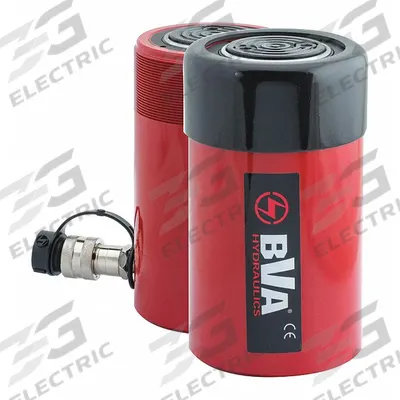 BVA HYDRAULICS Hydraulic Ram: Single Acting, 55 ton Nominal Capacity, 4 in Nominal Stroke Lg - General Purpose Rams