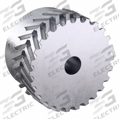 CONTINENTAL Gearbelt Pulley: Plain, 8 mm Pitch, For 25 mm Belt Wd, 26 Teeth - Plain-Bore Timing Pulleys with Hub