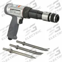 INGERSOLL RAND Air Hammer Kit: 3/8 in Shank Size, 3 1/2 in Stroke Lg, 2,530 bpm Blows per Minute (MPN 119MAXK). Key specifications — attr1320834: INGERSOLL RAND; attr1320853: Round; attr1320854: Round; attr1320857: (5) Chisels; attr1393634: Maintenance to Light Production; attr1393635: Yes; attr1393636: Ultra Durable.