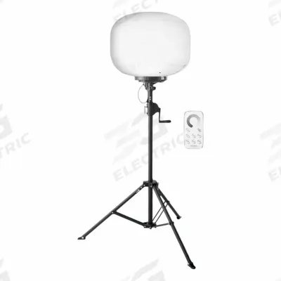 E-Z UP Balloon Light: 42,000 lm Max Brightness, LED, 4 Brightness Levels, 1 Lamp Heads - Tripod Stand Lights
