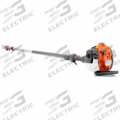 HUSQVARNA Gas Powered Pole Saw: 12 in Blade Lg, 7 ft to 13 3/16 ft Reach, Includes: Tool Only (MPN 525PT5S TELESCOPIC P/S). Key specifications — Engine Cycle: 2-Cycle; Product Type: Gas-Powered Pole Saw; Manufacturer Part Number: 525PT5S TELESCOPIC P/S; Interchangeable Head: No.