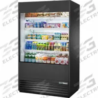 TRUE REFRIGERATION Refrigerated Merchandiser: 78 1/2 in x 48 in x 29 1/8 in, Black, 4 Shelves (MPN TOAM-48-HC~NSL01). Key specifications — attr1277723: TRUE REFRIGERATION; attr1277683: R-290; attr1277691: No; attr1277694: Black; attr1280716: Partial Glass Panel; attr1280729: TOAM.