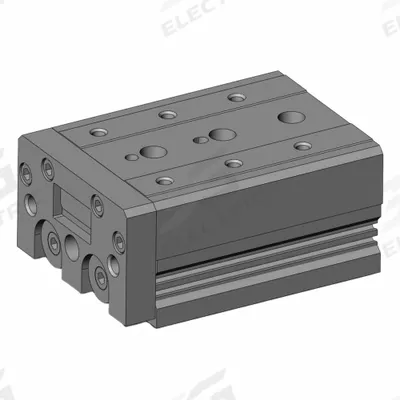 SMC Air Slide Table: 50 mm Stroke Lg, 25 mm Bore Dia, Mfr Part # MXS25-50, MXS Series - Pneumatic Slide Tables