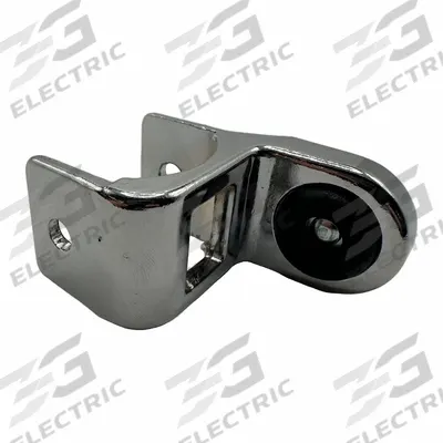 HADRIAN Stop and Keeper: Chrome Zamac, Chrome-Plated, 2 3/8 in Overall Ht - Door Latch, Keepers & Stops for Bathroom Partitions