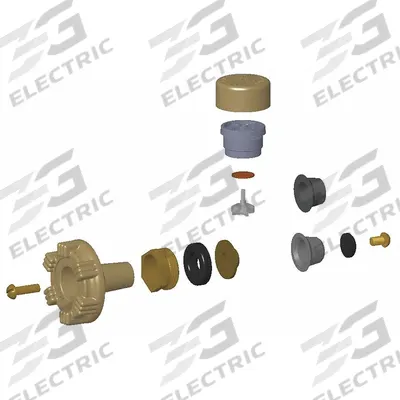 WOODFORD MFG. Hydrant Repair Kit: 17, Brass - Wall & Yard Hydrant Replacement Parts