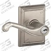 SCHLAGE Door Lockset: Office Lever Locksets, Nickel (MPN F51A FLA 619 ADD). Key specifications — attr1024149: Not Ligature-Resistant; attr1011488: SCHLAGE; attr1024446: F81; attr1011524: No Message; attr1011506: Flair; attr1011485: No; attr1059461: Satin Nickel-Plated, Clear Coated : Brass.