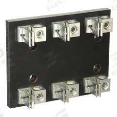 MERSEN Fuse Block: Open Block Design, 3 Pole, 250 V AC, Box Lug, Non-Indicating (MPN 22003). Key specifications — attr233046: MERSEN.