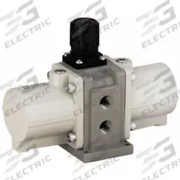 SMC Booster Regulator: 1/4 in, NPT, 8.1 scfm, 290 psi Max Op Pressure, 122°F Max Op Temp (MPN VBA10A-N02GN-Z). Key specifications — attr121912: Silencer; attr121899: NPT; attr158773: SMC.