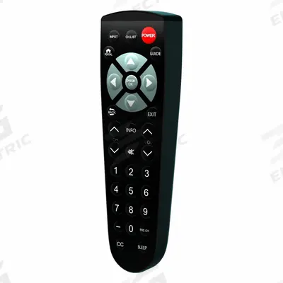 CLEAN REMOTE Remote Control: LG/Philips/RCA/Samsung/Universal, CR4B-2, Black - Television Remotes