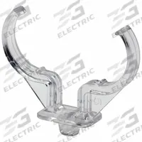 LEVITON Lampholder: Lamp Support Clip, 4-Pin (2G11), Horizontal Mounting Orientation, Clear (MPN 23452-H). Key specifications — Bulb Base Type: 4-Pin (2G11); Product Type: Lamp Support Clip; Brand: LEVITON; Color: Clear; Features: Horizontal Mounting Orientation.