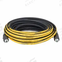 Hydraulic Hose: 1/4 in ID, NPTF x NPTF, 50 ft Lg, 3/8 in x 3/8 in Fitting Size, Rubber, H9250. Key specifications — Hose Tube Material: Rubber; Fitting Type: NPTF x NPTF; Manufacturer Part Number: H9250; Brand: ENERPAC.