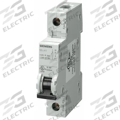 Siemens Miniature Circuit Breaker: 13 A Amps, 60V DC, 14kA at 240V AC, Screw Clamp - D-Curve, 1-Pole UL489 DIN Rail-Mount Miniature Circuit Breakers