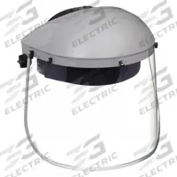 SELLSTROM Face Shield: Clear, Uncoated, Reusable, 15 1/2 in Visor Wd, 8 in Visor Ht, Polycarbonate (MPN S30110). Key specifications — Headgear Color: Gray; Brand: SELLSTROM; Visor Material: Polycarbonate; Visor Features: Reusable.