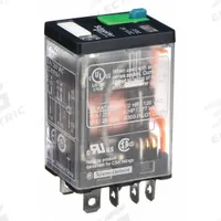 SCHNEIDER General Purpose Relay: Socket Mounted, 15 A Current Rating, 24V DC, DPDT, 8 Pins/Terminals (MPN RPM22BD). Key specifications — Brand: SCHNEIDER; Base Type: Square; Mounting Style: Plug-In; Pin Shape: Flat; Electrical Connection: Quick-Connect; Manufacturer Part Number: RPM22BD; Series: Harmony™ RPM Series.