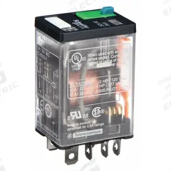 SCHNEIDER General Purpose Relay: Socket Mounted, 15 A Current Rating, 24V DC, DPDT, 8 Pins/Terminals (MPN RPM22BD). Key specifications — Brand: SCHNEIDER; Base Type: Square; Mounting Style: Plug-In; Pin Shape: Flat; Electrical Connection: Quick-Connect; Manufacturer Part Number: RPM22BD; Series: Harmony™ RPM Series.