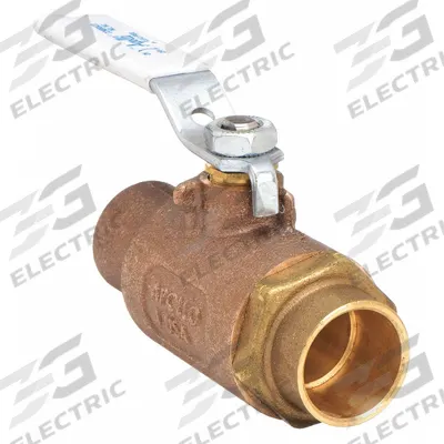 APOLLO Manual Two-Way Ball Valve: 3 in Size, Bronze, Straight, Sweat x Sweat - Bronze Ball Valves