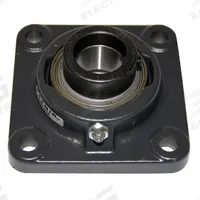 TIMKEN 4 Bolt Flange Bearing: Radial Ball, 2 in Bore, Cast Iron, Eccentric Collar, 5 5/8 in Lg (MPN VCJ 2S). Key specifications — Bore Type: Cylindrical; Brand: TIMKEN; Lubricant Material: NLGI #2 Equivalent; Mounting Bolt Size: 5/8 in; System of Measurement: Inch.