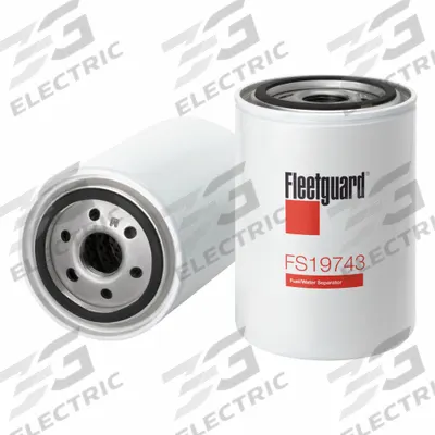 FLEETGUARD Fuel Filter: Spin-On, 5 3/8 in Overall Lg, 3 11/16 in Outside Dia - Spin-On Fuel Filters