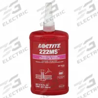 LOCTITE Low-Strength Threadlocker: 222MS, Purple, Meets Mil Spec, 8.45 fl oz, Bottle, 1 EA (MPN 135335)