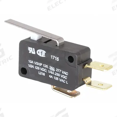 Honeywell Miniature Snap Action Switch: Lever Actuator, 1NO/1NC - Hinge Lever Snap-Action Switches
