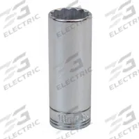 SK PROFESSIONAL TOOLS Socket: Metric, 3/8 in Drive Size, 18 mm Socket Size, 12-Point, Deep, Chrome (MPN 8438). Key specifications — attr1204417: SK PROFESSIONAL TOOLS; attr1204392: Chrome.