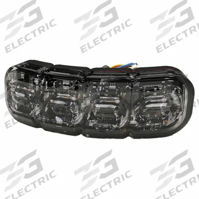 ECCO Warning Light: Perimeter Flashing Warning Light, Blue/White, 1/2 in Overall Wd - Vehicle Perimeter Flashing Warning Lights