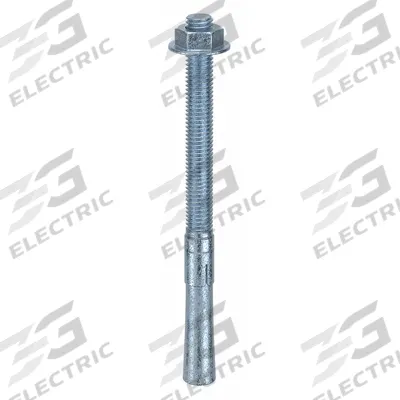 MKT FASTENING Wedge Anchor: 7 in Overall Lg, 1/2 in Dia, 1/2"-13 Thread Size, 4 in Thread Lg - Steel Wedge Anchors