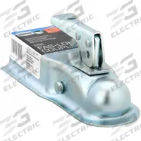 BULLDOG Trailer Coupler: Straight-Tongue Coupler, I, 2,000 lb Gross Towing Wt Capacity, Steel (MPN 74040). Key specifications — Brand: BULLDOG; Finish: Zinc Coated; Material: Steel; Resistance Properties: Corrosion-Resistant.