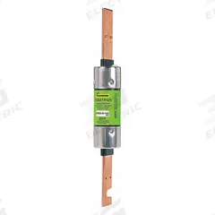 BUSSMANN Fuse: Class RK5, FRS-R Series, Time-Delay, 100 A, 600 V AC, 300 V DC, Non-Indicating (MPN FRS-R-100). Key specifications — Series: FRS-R.