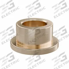 Flanged Sleeve Bearing: Bronze, SAE 841, 6 mm Bore, 9 mm OD, 6 mm Lg, -35°F to 300°F, 10 PK (MPN FFM0609-06B). Key specifications — System of Measurement: Metric; Material Grade: SAE 841; Flange Type: Flanged; Brand: OILITE.