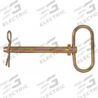 BUYERS PRODUCTS Hitch Pin: 5/8 in Pin Dia, 2 3/4 in Overall Lg, 2 3/4 in Usable Lg, Cotter Pin (MPN 66102). Key specifications — Material: Carbon Steel; Finish: Yellow Zinc Plated; Includes: Cotter Pin; Brand: BUYERS PRODUCTS.
