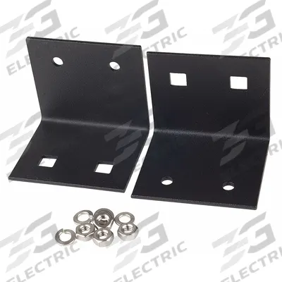 FEDERAL SIGNAL Bracket Kit: Bracket Kit, Black, Steel, 3 in Lg, 3 in Ht - Vehicle Light Mounts & Brackets