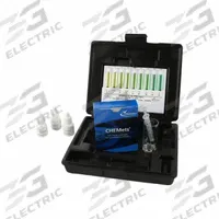 CHEMETRICS Water Quality Test Kit: Ammonia, 0 to 4 ppm/0 to 80 ppm, 0.125 ppm, 30 Tests (MPN K-1420). Key specifications — Includes: CHEMets® Refill; Range: 0 to 80 ppm; Sensitivity: 0.125 ppm; Test Parameters: Ammonia.