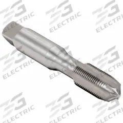 CLEVELAND Straight Flute Tap: 1/2"-13 UNC, H3 / 2B, 4 Flute, Plug Chamfer, LH, High Speed Steel (MPN C60808)