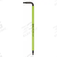 WERA Hex Key: 1 Ball Ends, 3/32 in Tip Size, SAE, Long, Alloy Steel, Black Oxide, L, 2 Tips (MPN 05022631001). Key specifications — attr1205521: WERA; attr1205526: Black Oxide.