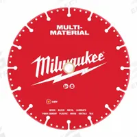 MILWAUKEE Diamond Saw Blade: Masonry/Metal/Plastic/Tile, 9 in Blade Dia., 5/8 in_7/8 in Arbor Size (MPN 49-93-9609). Key specifications — attr1097734: Dry; attr1097738: Assortment; attr1097751: MILWAUKEE.