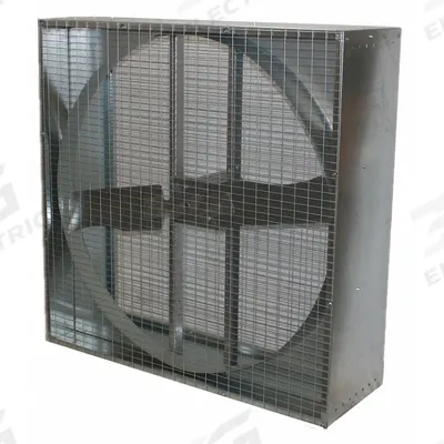 Dayton Agricultural Exhaust Fan: Direct Drive, 48 in Blade, 1 hp, Totally Enclosed Air Over - Box Exhaust Fans with Motor