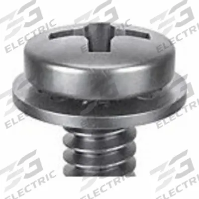 SEMS Screw: Internal Tooth, #2-56 Thread Size, 3/8 in Lg, Stainless Steel, Passivated - Machine Screws with Internal Tooth Lock Washers